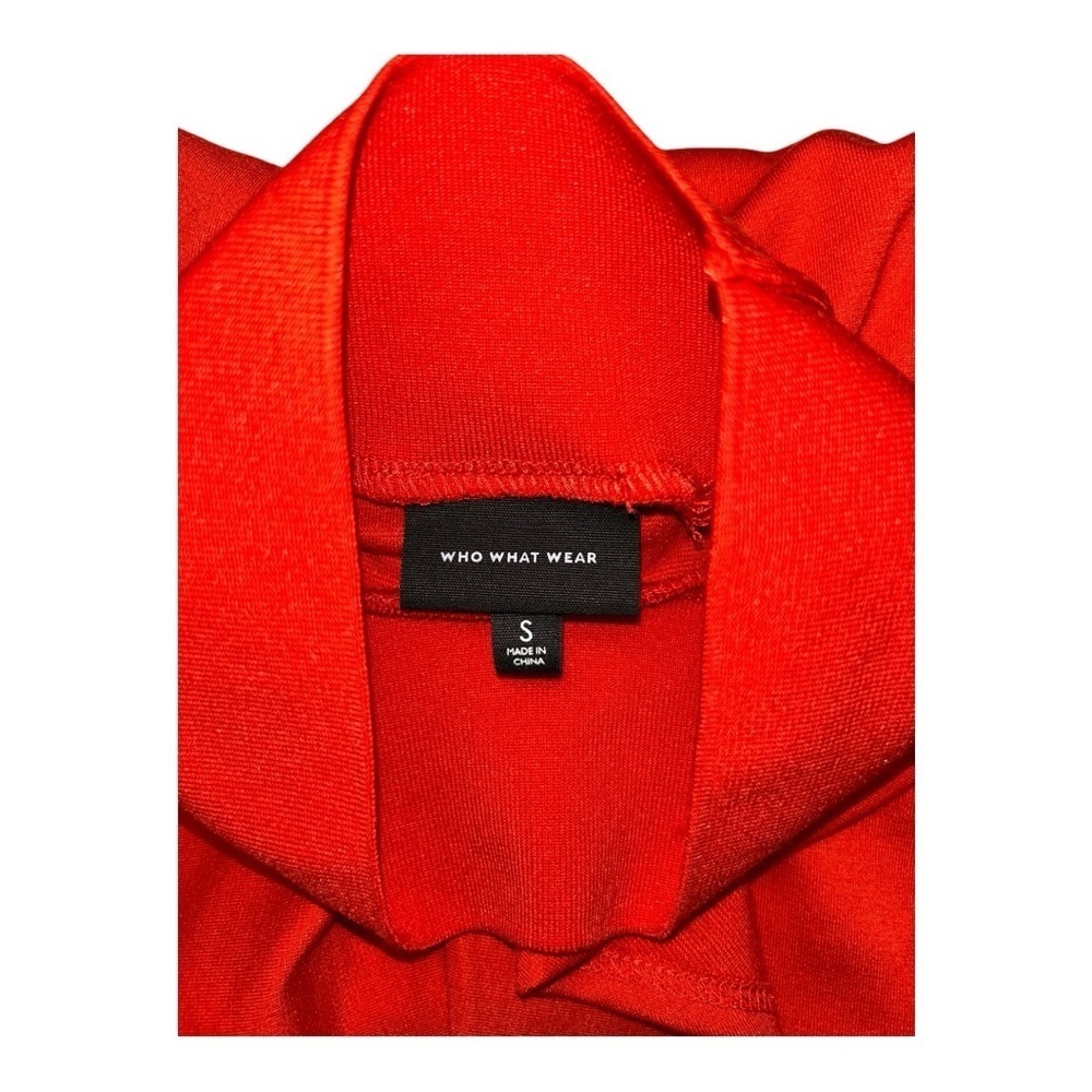 Who What Wear Fiery Red Long Sleeve Sheath Ruffle Dress
Size: Small - Picture 13 of 15